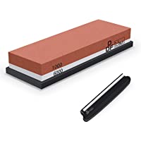 DDF IohEF Piedra de Afilar- Grano 1000-6000 Afilador de Cuchillos Profesional 2-en-1- Afilador Cuchillos de Doble Cara…